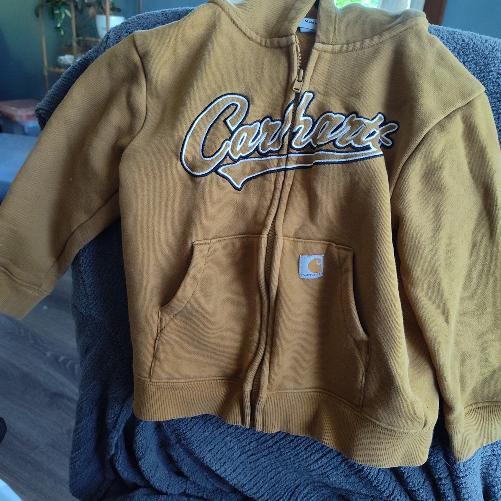 Carhartt Kids Tan Zip-Up Hoodie